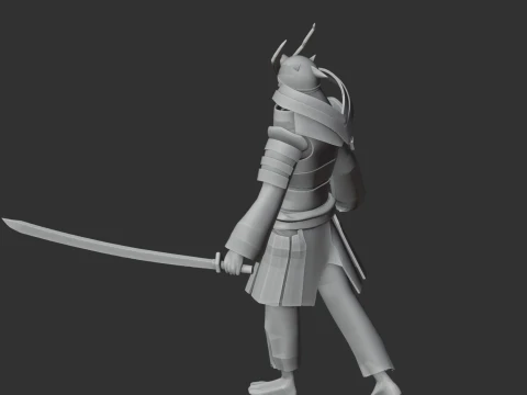 Kusunoki Masashige Samurai Classic 3D Model