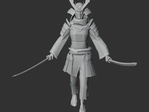Kusunoki Masashige Samurai Classic 3D Model