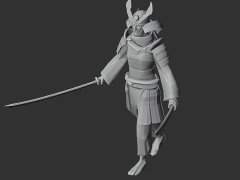 Kusunoki Masashige Samurai Classic 3D Model