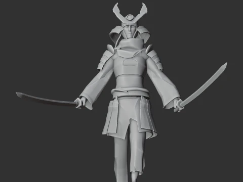 Kusunoki Masashige Samurai Classic 3D Model