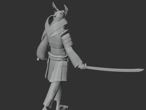 Kusunoki Masashige Samurai Classic 3D Model