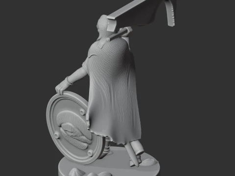 Lagertha Viking Classic 3D Model
