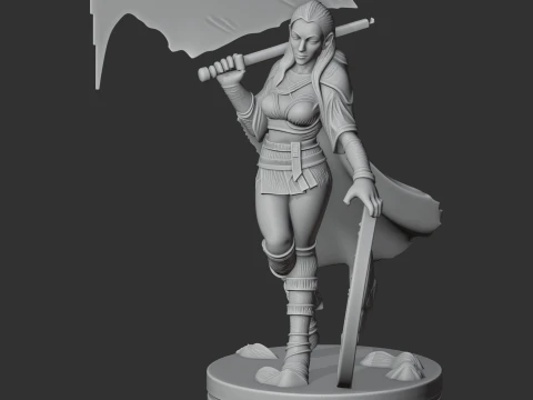 Lagertha Viking Classic 3D Model