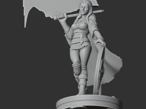 Lagertha Viking Classic 3D Model