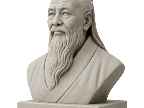 Lao Tzu Bust 3D Model