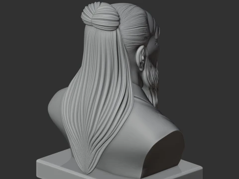 Lao Tzu Bust 3D Model
