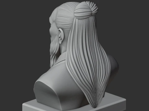 Lao Tzu Bust 3D Model