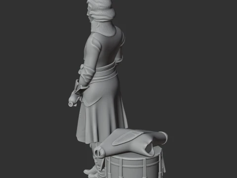 Lazare Hoche Napoleonic Soldier 3D Model