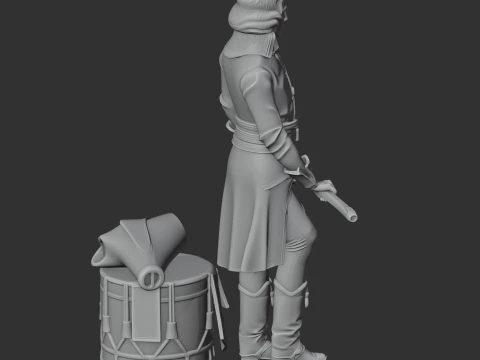 Lazare Hoche Napoleonic Soldier 3D Model