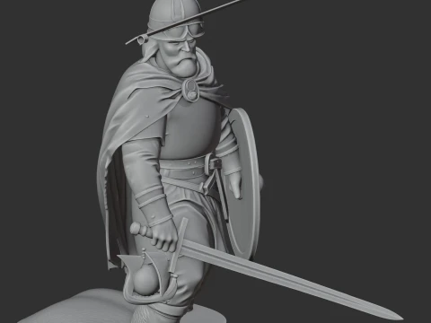 Leif Erikson Viking Classic 3D Model