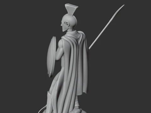 Leonidas I Spartan Warrior 3D Model