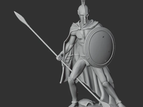 Leonidas I Spartan Warrior 3D Model
