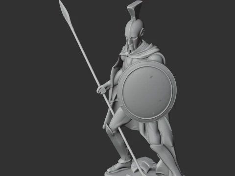 Leonidas I Spartan Warrior 3D Model