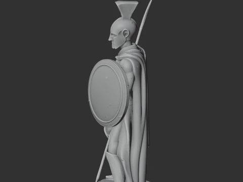 Leonidas I Spartan Warrior 3D Model