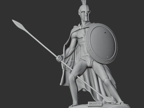 Leonidas I Spartan Warrior 3D Model