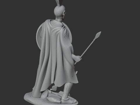 Leonidas I Spartan Warrior 3D Model
