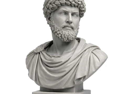 Lucius Verus Bust Model 3D