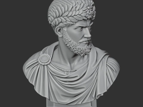 Lucius Verus Bust 3D Model