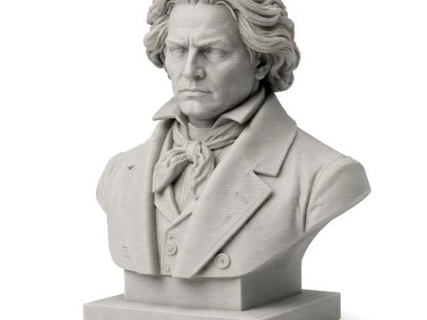 Ludwig van Beethoven Bust 3D Modell