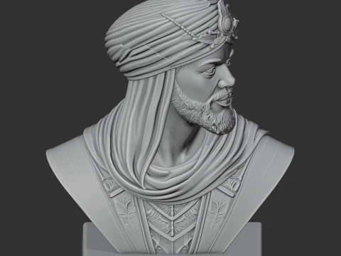 Mansa Musa Bust 3D Model