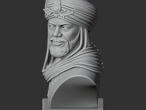 Mansa Musa Bust 3D Model