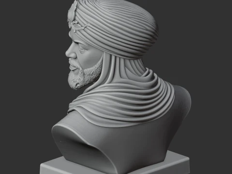 Mansa Musa Bust 3D Model