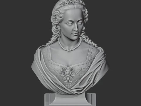 Maria Theresa Bust 3D Model