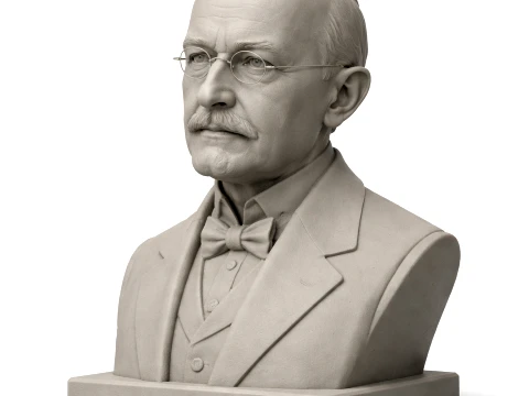 Max Planck Bust 3D Modell