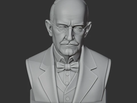 Max Planck Bust 3D Model