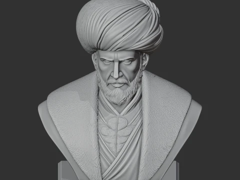 Mehmed the Conqueror Bust 3D Model