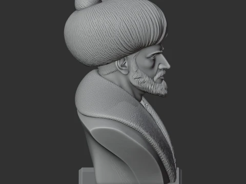 Mehmed the Conqueror Bust 3D Model