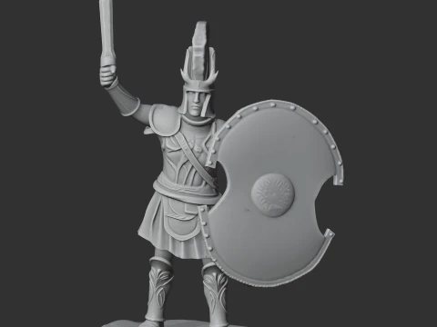 Menelaus Spartan Warrior 3D Model