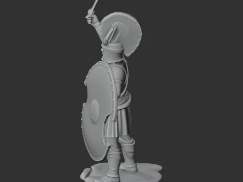 Menelaus Spartan Warrior 3D Model