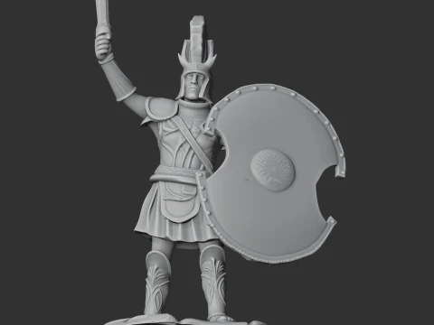 Menelaus Spartan Warrior 3D Model