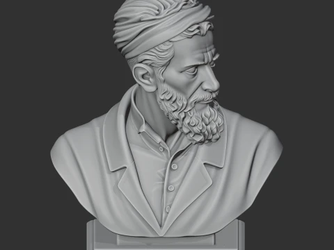 Michelangelo Bust 3D Model