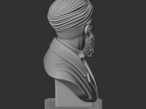 Michelangelo Bust 3D Model