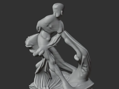 Milo of Croton Ancient Warrior 3D Model