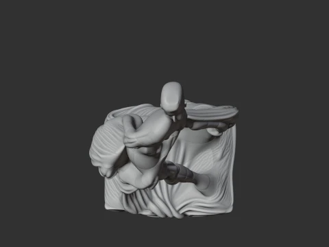 Milo of Croton Ancient Warrior 3D Model