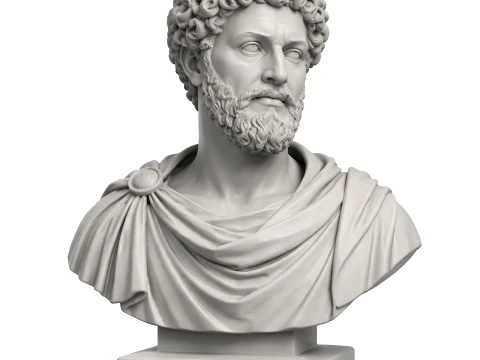 Marcus Aurelius Bust Model 3D