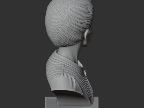 Marie Curie Bust 3D Model