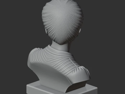Marie Curie Bust 3D Model