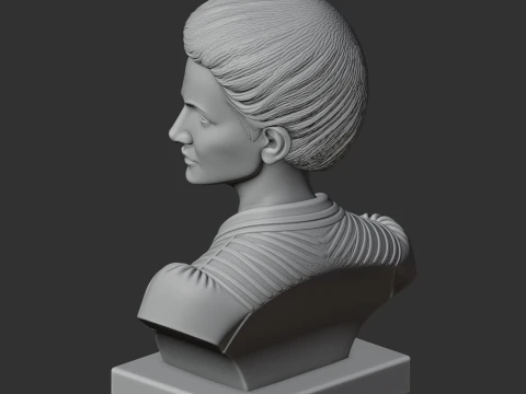 Marie Curie Bust 3D Model