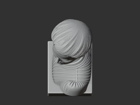 Marie Curie Bust 3D Model