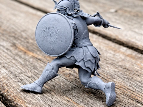 Milon Ancient Warrior 3D Model