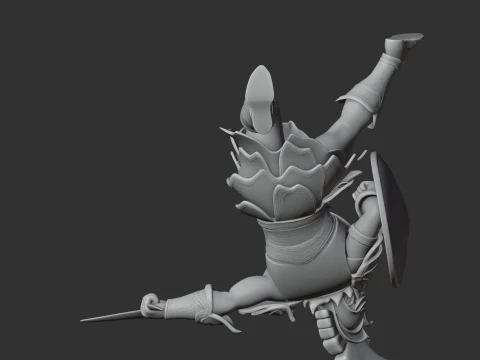 Milon Ancient Warrior 3D Model
