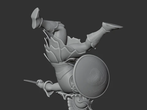 Milon Ancient Warrior 3D Model
