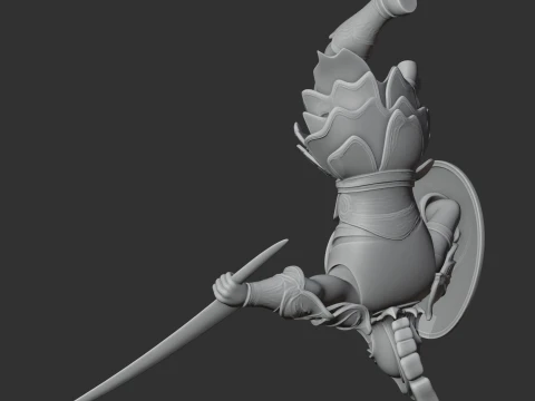 Milon Ancient Warrior 3D Model