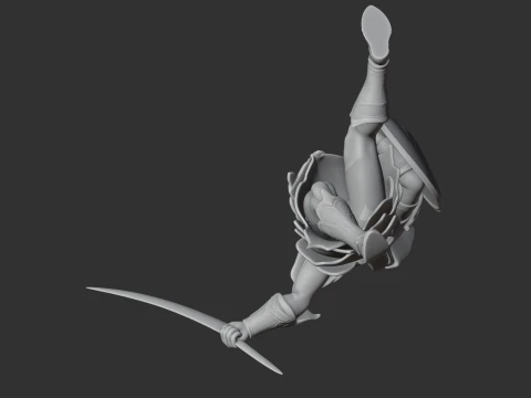 Milon Ancient Warrior 3D Model