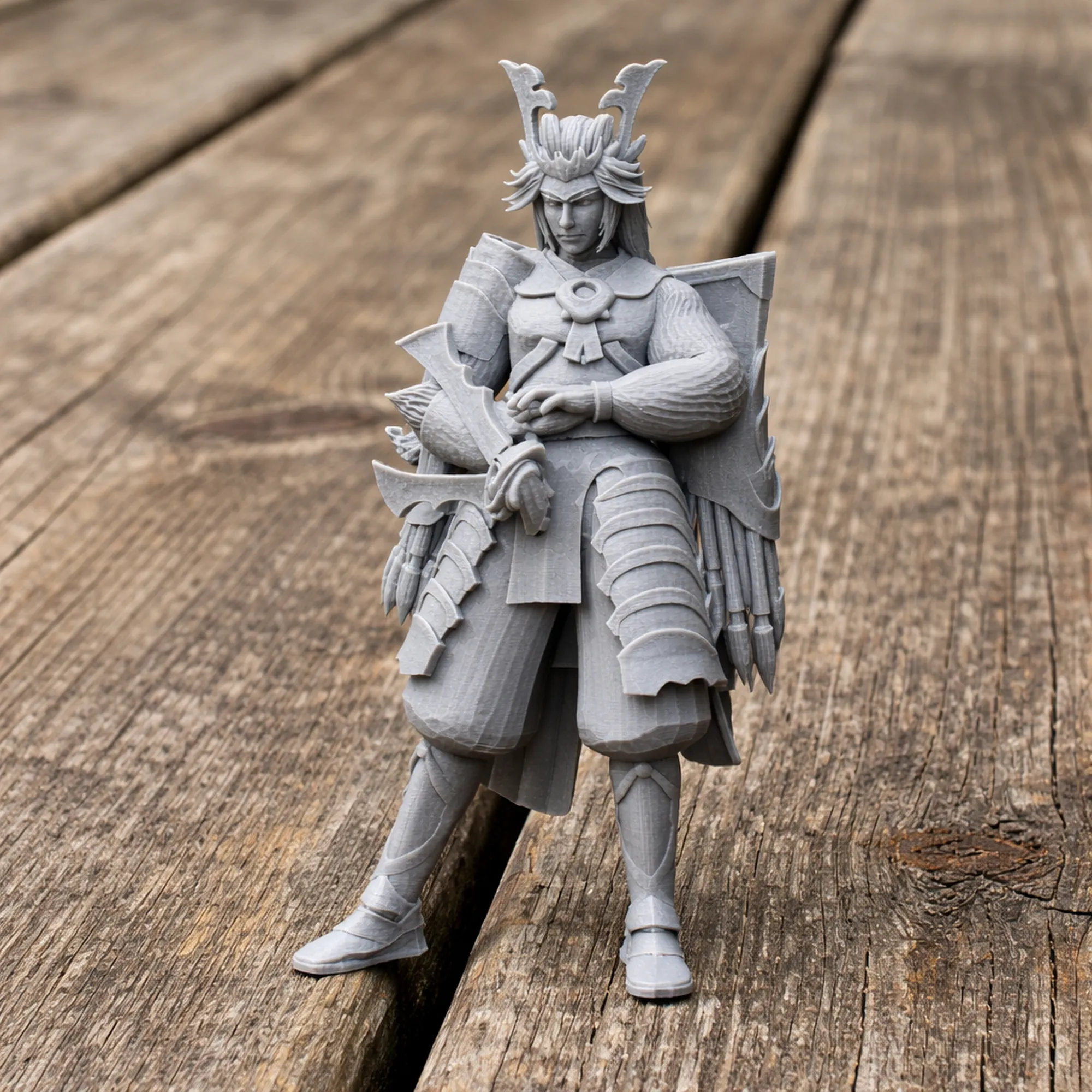 Minamoto no Yoshitsune Samurai Classic 3D Model .c4d .max .obj .3ds .fbx .stl .blend 