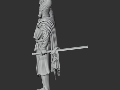 Mithridates VI Ancient Warrior 3D Model
